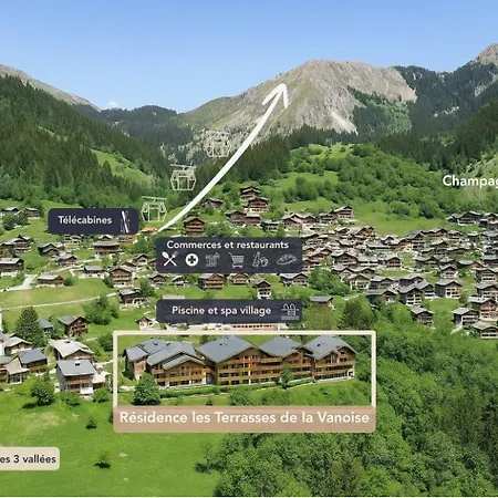 Holiday home Combe -spacieux 4/6 Personnes Avec Grand Balcon La Plagne